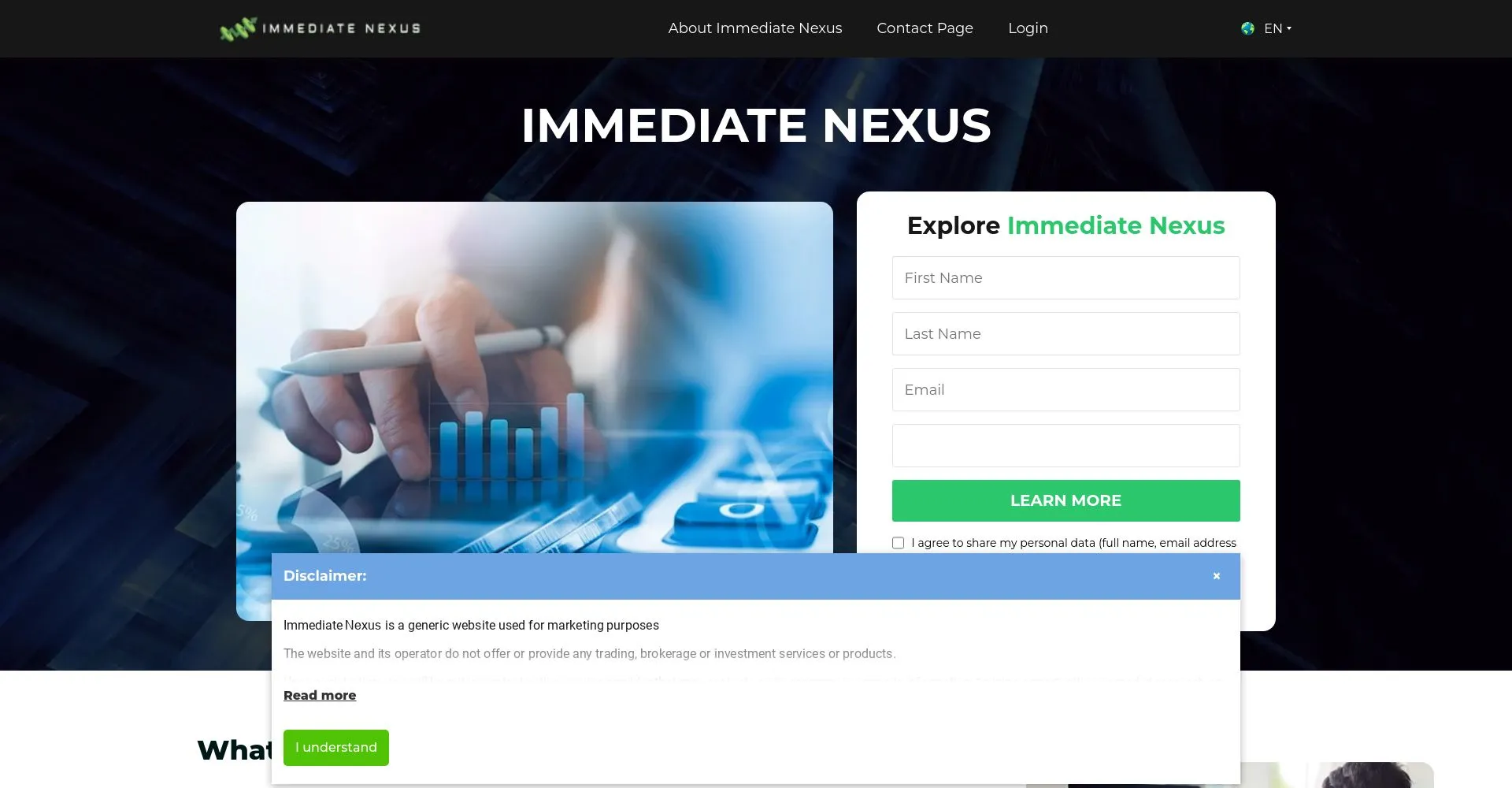 Immediate Nexus recenze: Je to podvod nebo legitimní platforma?