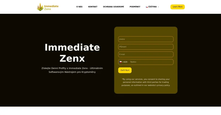 Immediate Zenx recenze: Je to podvod nebo legitimní platforma?