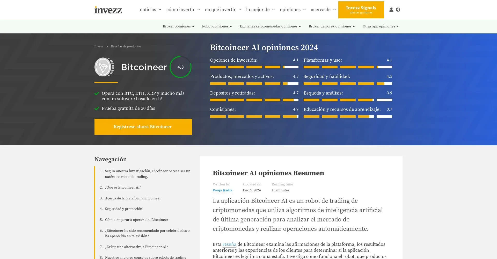 Bitcoineer Opiniones España: ¿es una estafa o es seguro y fiable?