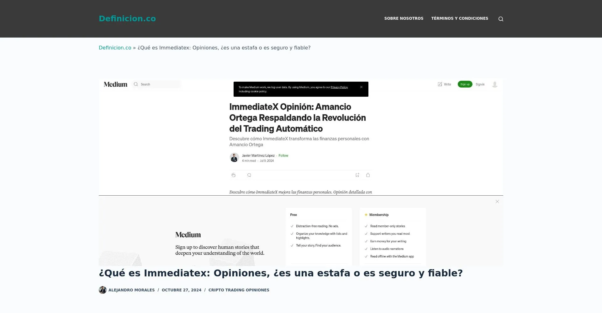 Immediatex Opiniones España: ¿es una estafa o es seguro y fiable?