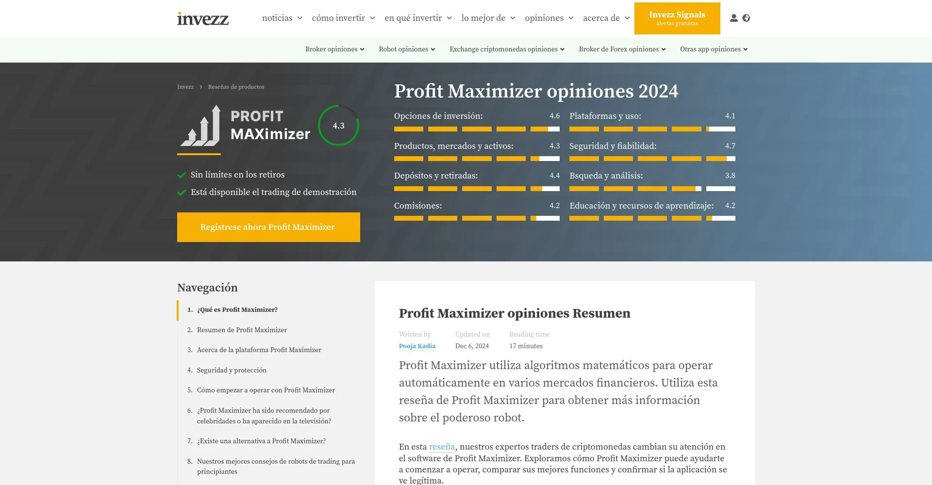 Profit Maximizer Opiniones España: ¿es una estafa o es seguro y fiable?