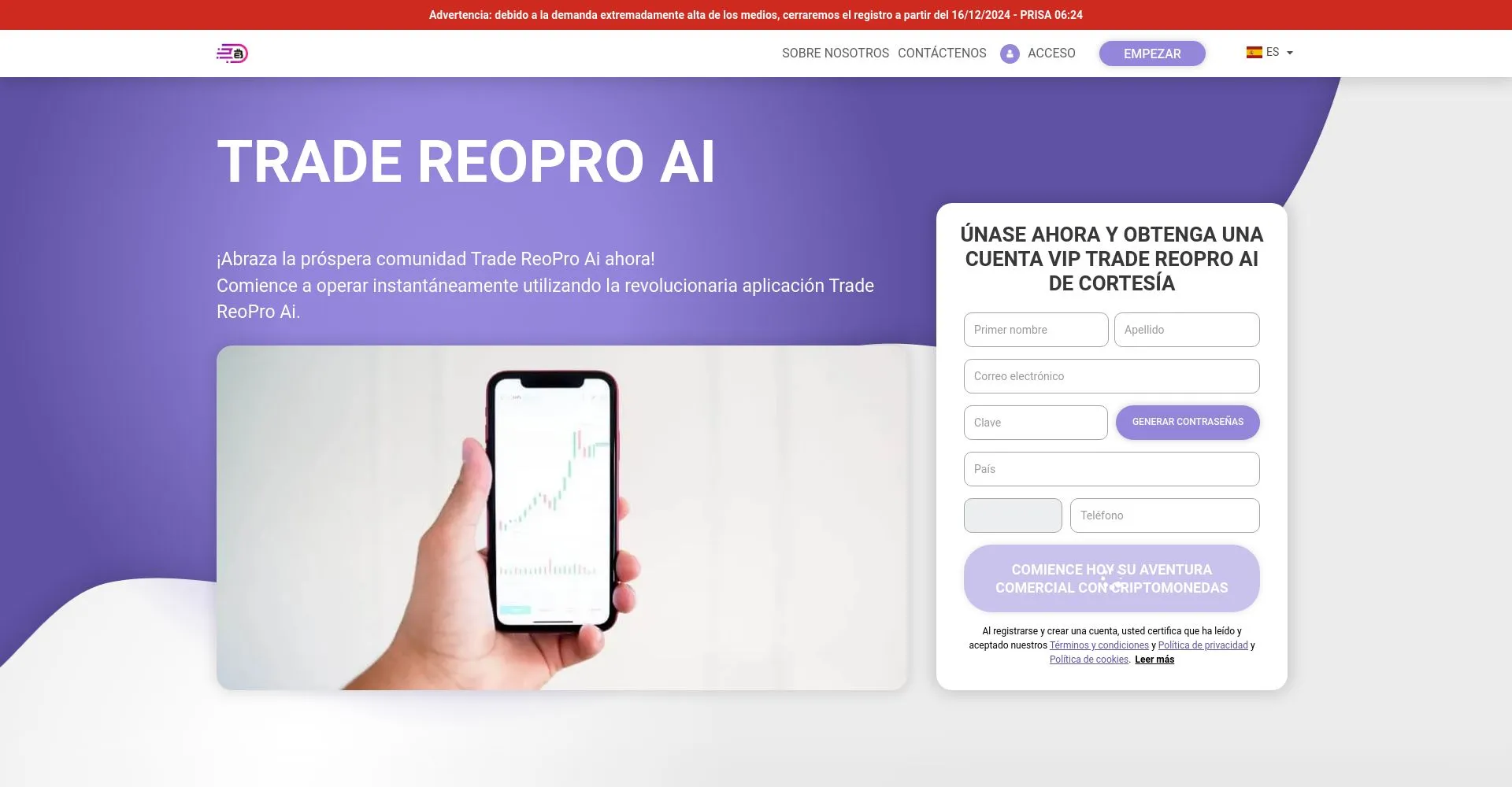 Trade Ai Reopro Opiniones España: ¿es una estafa o es seguro y fiable?